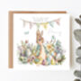 Personalised Easter Card Blue Easter Scene, thumbnail 4 of 4