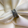 Sterling Silver Layered Design Adjustable Ring, thumbnail 1 of 4
