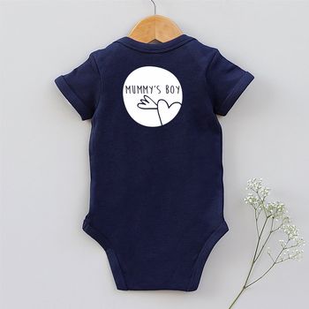 Personalised Mummy's Boy So What Baby Body Vest, 3 of 12