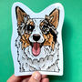 Personalised Half Body Pet Portrait Magnet, thumbnail 2 of 10