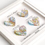 Four Personalised Heart Maps Framed Print, thumbnail 2 of 9