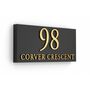 Personalised House Sign With Raised Gold Lettering, thumbnail 2 of 9