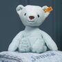 My First Steiff Blue Teddy Bear And Blanket Gift Set, thumbnail 2 of 5