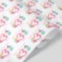 Personalised 3rd Birthday Fairy Wrapping Paper, thumbnail 2 of 2