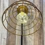 48cm Black Bronze Metal Desk Table Lamp Battery Operated Cage Industrial Light, thumbnail 2 of 8