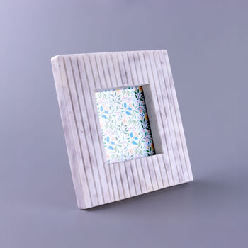 G Decor Vittoria Marmo Handcrafted Marble Photo Frame, 2 of 3