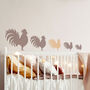 Reusable Plastic Stencils Five Pcs Rooster With Brushes, thumbnail 4 of 5