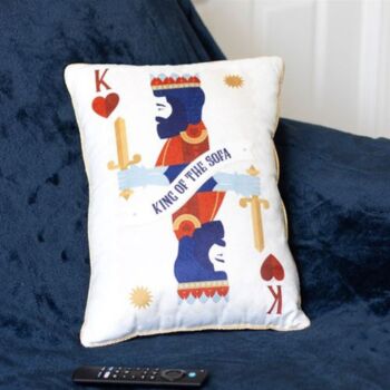 Gifts For Men Funny Cushion King Of The Sofa, 3 of 5