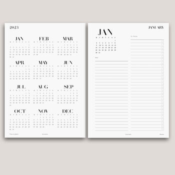 Dated Planner Inserts For Ring Binders/Planners, 7 of 11