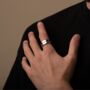 Engrave Silver Chain Link Ring, thumbnail 2 of 10