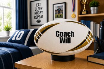 Personalised Rugby Ball, 6 of 9