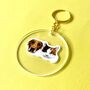 Personalised Hamster Face Portrait Keyring, thumbnail 7 of 7