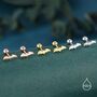 Tiny Bat Stud Earrings In Sterling Silver, thumbnail 6 of 12