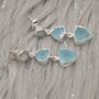 Aqua Chalcedony Multi Shape Stone 925 Silver Earrings, thumbnail 1 of 8
