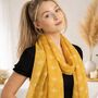 Personalised Bee Print Scarf, thumbnail 3 of 6