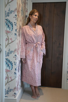Reversible Hand Block Printed Cotton Robe, 4 of 6