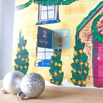 Personalised Family House Illustration Advent Calendar, 5 of 9