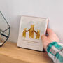 Personalised Ceramic Tile Child And Daddy Bear Gift For Dad, thumbnail 2 of 6