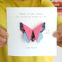 Personalised Teacher Thank You Card Butterfly Bookmark, thumbnail 1 of 4