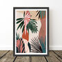 Tropical Leaf Abstract Prints Set Of Three, thumbnail 8 of 9