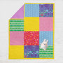 Personalised Baby Quilt Zoo Design, thumbnail 4 of 7