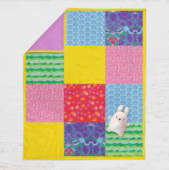 Personalised Baby Quilt Zoo Design, 4 of 7