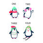 Personalised Cute Penguin Christmas Hanging Decoration, thumbnail 2 of 3