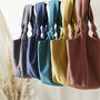 Fair Trade Vegan Comfy Everyday Shoulder Bag Zip Close, thumbnail 1 of 12