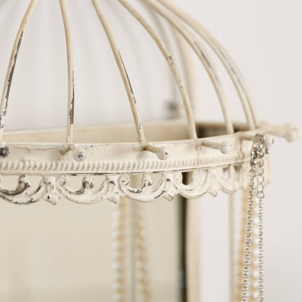 Vintage Parisian Bird Cage Mirror By Dibor