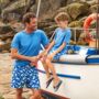 Father And Son Whales Print Matching Swim Shorts, thumbnail 2 of 8