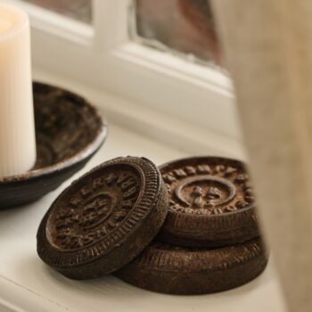 Vintage Iron Weight Candleholder, 2 of 3