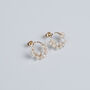 Mini Pearls Cluster Stud Earrings, thumbnail 2 of 11