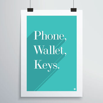 Phone, Wallet, Keys Print, 7 of 12