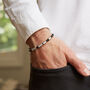 Limited Edition Men's Leather Morse Code Bracelet, thumbnail 2 of 6