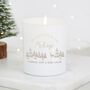 First Christmas As New Family Gift Personalised Candle, thumbnail 1 of 6