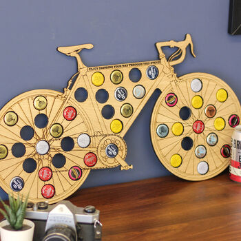 Personalised Bike Beer Bottle Collector Gift For Him, 2 of 4