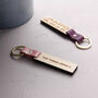 Wooden Engraved Coordinate Location Keyring, thumbnail 2 of 6