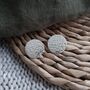 Honesty Hammered Circle Earrings, thumbnail 1 of 6