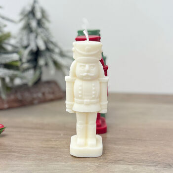 White Christmas Nutcracker Candle Nutcracker Decoration, 6 of 8