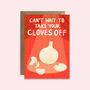 Take Your Cloves Off Love Card | Anniversary Card, thumbnail 2 of 2