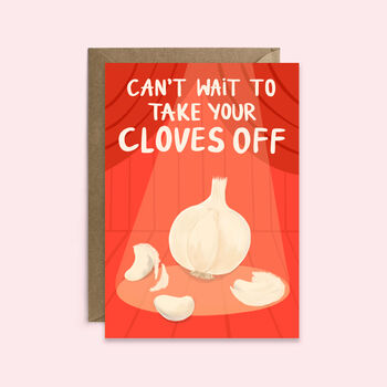 Take Your Cloves Off Love Card | Anniversary Card, 2 of 2