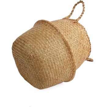 Seagrass Belly Basket For Storage Plant Pot, 3 of 5