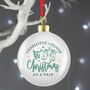 Personalised First Christmas Together Bauble, thumbnail 2 of 4