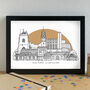 Sutton Coldfield Skyline Art Print Unframed, thumbnail 3 of 6
