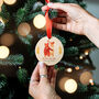 Personalised 'First Christmas Married' Bear Bauble, thumbnail 1 of 5