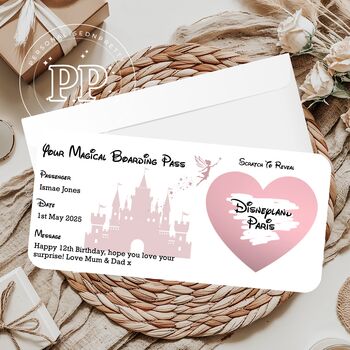 Disney Scratch Card, Holiday Reveal Ticket, 4 of 8