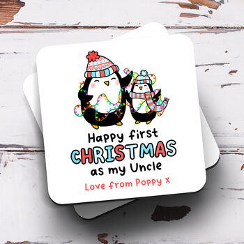 Personalised Mug 'First Christmas As My Uncle', 2 of 2