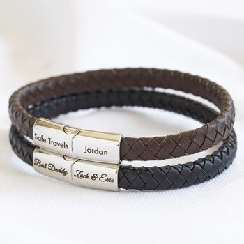 Men's Personalised Woven Bracelet, 2 of 12