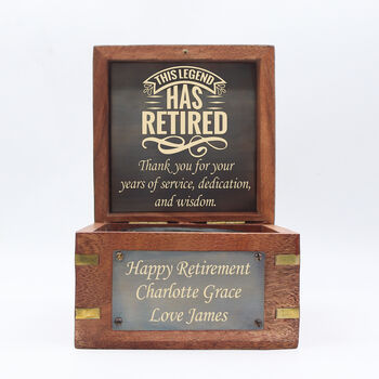 Personalised Royal Gimbal Compass For Retirement Gift, 6 of 9