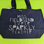 Personalised Super Sparkly Teacher Bag, thumbnail 8 of 12